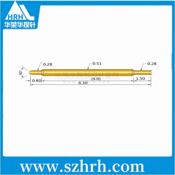 0.51-JU-6.3L ，華榮華雙頭測試探針廠家
